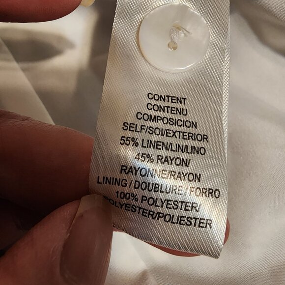 WAYF Gracie Gingham Linen Blend Button-Up Vest Missing Buttons NWT XL - Picture 10 of 11